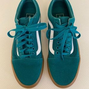 Vans Teal Suede w/ gum sole